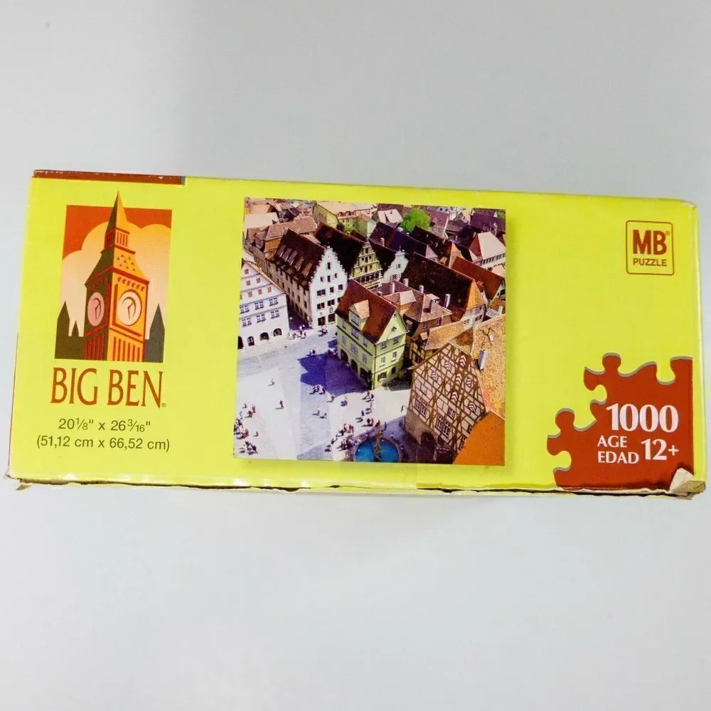 Big Ben 1000 Piece Puzzle Medieval Town Rothenberg Germany